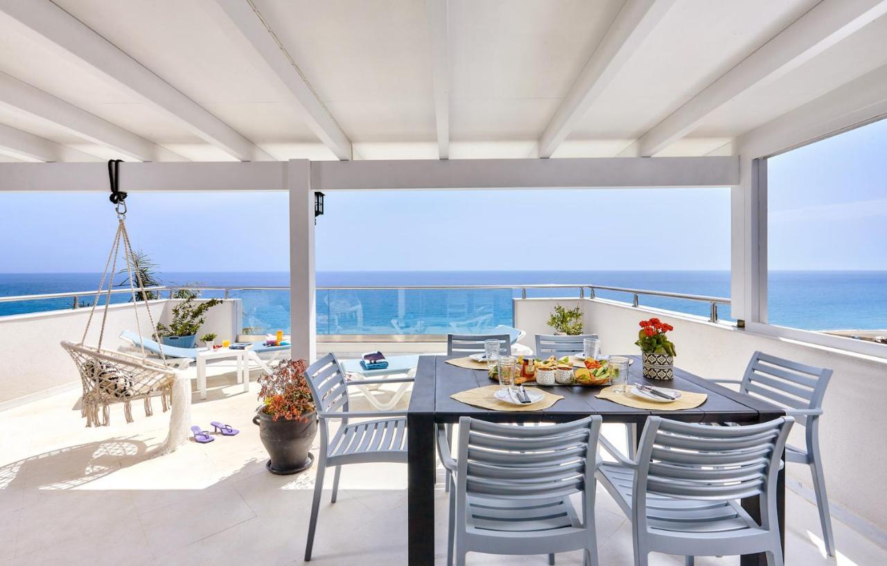Breathtaking Sea View Flat In South Crete Apartment Keratokambos Bagian luar foto