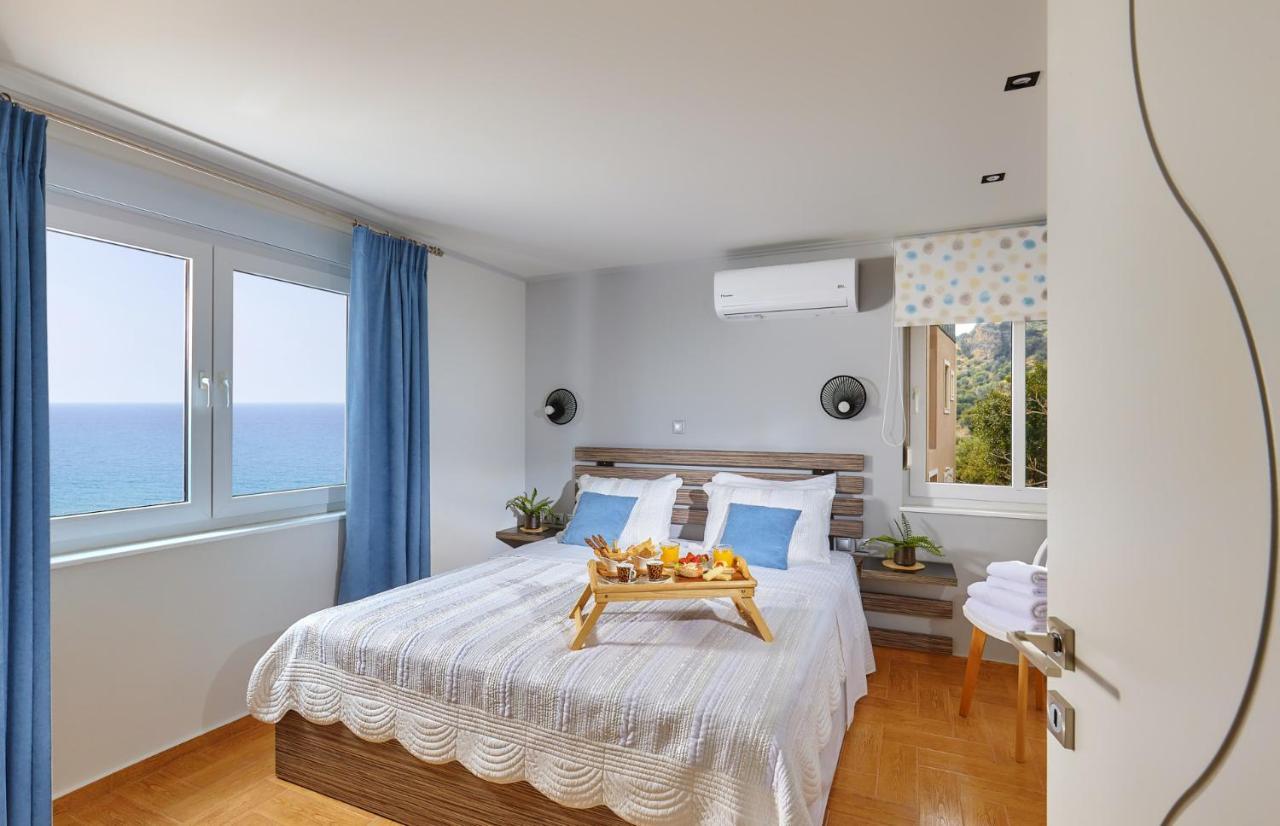 Breathtaking Sea View Flat In South Crete Apartment Keratokambos Bagian luar foto