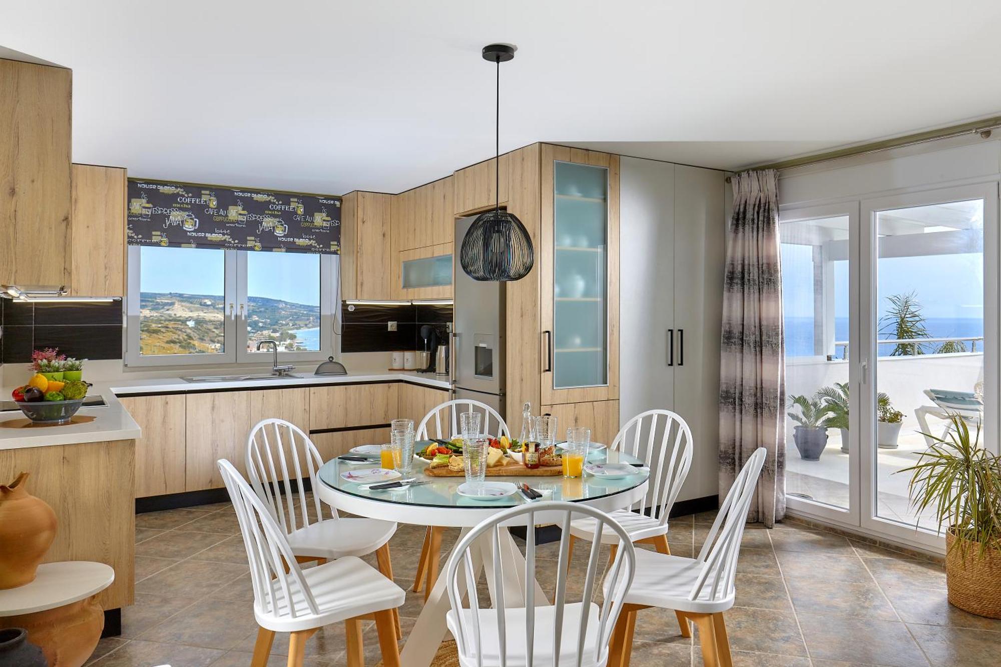 Breathtaking Sea View Flat In South Crete Apartment Keratokambos Bagian luar foto