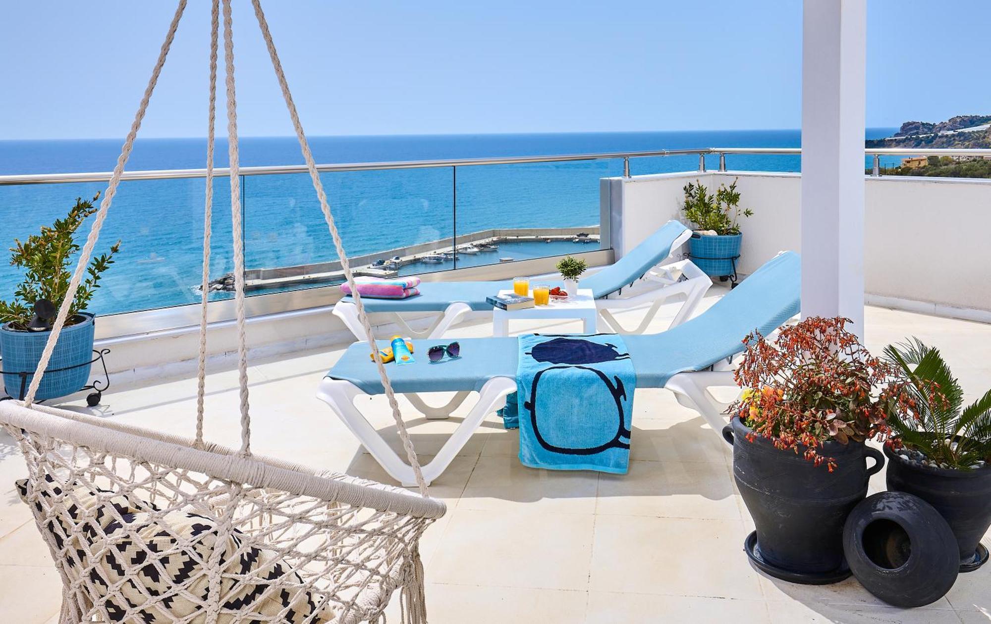 Breathtaking Sea View Flat In South Crete Apartment Keratokambos Bagian luar foto