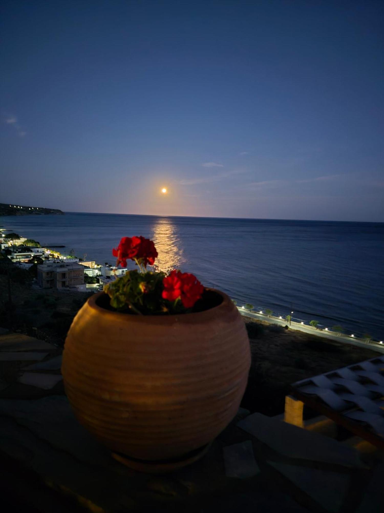 Breathtaking Sea View Flat In South Crete Apartment Keratokambos Bagian luar foto